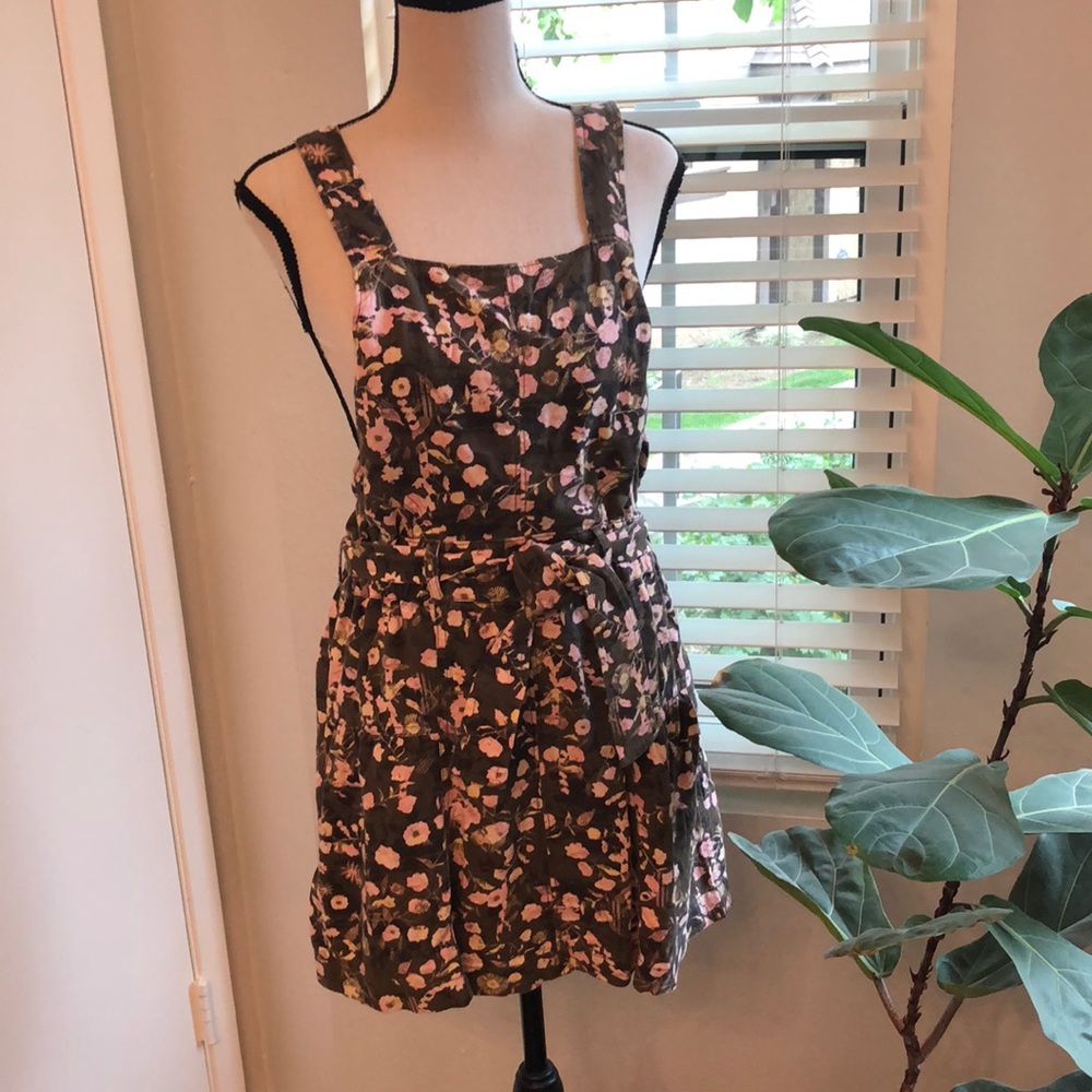 Free People Floral Overall Dress